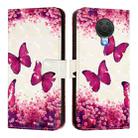 For Nokia 6.3 / G20 / G10 3D Painting Horizontal Flip Leather Phone Case(Rose Butterfly) - 2