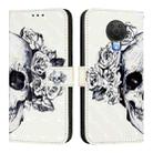 For Nokia 6.3 / G20 / G10 3D Painting Horizontal Flip Leather Phone Case(Skull) - 2