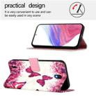 For Nokia C01 Plus / C1 2nd Edition 3D Painting Horizontal Flip Leather Phone Case(Rose Butterfly) - 3
