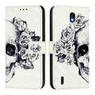 For Nokia C01 Plus / C1 2nd Edition 3D Painting Horizontal Flip Leather Phone Case(Skull) - 2
