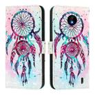 For Nokia C10 / C20 3D Painting Horizontal Flip Leather Phone Case(Color Drop Wind Chimes) - 2