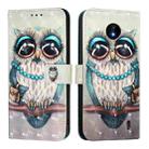 For Nokia C10 / C20 3D Painting Horizontal Flip Leather Phone Case(Grey Owl) - 2