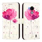 For Nokia C30 3D Painting Horizontal Flip Leather Phone Case(Flower) - 2
