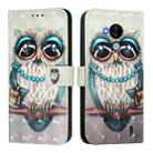 For Nokia C30 3D Painting Horizontal Flip Leather Phone Case(Grey Owl) - 2