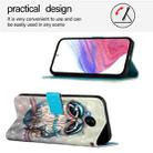 For Nokia C30 3D Painting Horizontal Flip Leather Phone Case(Grey Owl) - 3
