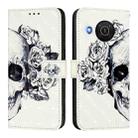 For Nokia X20 / X10 3D Painting Horizontal Flip Leather Phone Case(Skull) - 2
