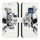 For Nokia XR20 3D Painting Horizontal Flip Leather Phone Case(Skull) - 2