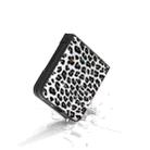 For Motorola Razr 50 Ultra Black Edge Leopard Phone Case(Silver Leopard) - 3