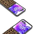 For Motorola Razr 50 Ultra Black Edge Leopard Phone Case(Gold Leopard) - 2