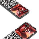 For Motorola Razr 60 Ultra Black Edge Leopard Phone Case(Silver Leopard) - 3