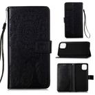 For iPhone 12 mini Dream Catcher Printing Horizontal Flip Leather Case with Holder & Card Slots & Wallet & Lanyard(Black) - 1