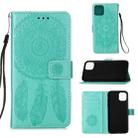 For iPhone 12 Pro Max Dream Catcher Printing Horizontal Flip Leather Case with Holder & Card Slots & Wallet & Lanyard(Green) - 1