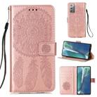 For Samsung Galaxy Note20 Dream Catcher Printing Horizontal Flip Leather Case with Holder & Card Slots & Wallet & Lanyard(Rose Gold) - 1