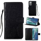 For Samsung Galaxy Note20 Dream Catcher Printing Horizontal Flip Leather Case with Holder & Card Slots & Wallet & Lanyard(Black) - 1