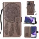 For Samsung Galaxy Note20 Ultra Dream Catcher Printing Horizontal Flip Leather Case with Holder & Card Slots & Wallet & Lanyard(Grey) - 1