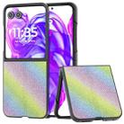 For Motorola Razr 50 Ultra Diamond Series Black Edge Phone Case(Rainbow) - 1