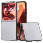 For Motorola Razr 60 Ultra Diamond Series Black Edge Phone Case(Silver) - 1