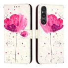 For Sony Xperia 1 V 3D Painting Horizontal Flip Leather Phone Case(Flower) - 2