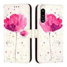 For Sony Xperia 5 IV 3D Painting Horizontal Flip Leather Phone Case(Flower) - 2