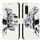 For Sony Xperia 5 IV 3D Painting Horizontal Flip Leather Phone Case(Skull) - 2