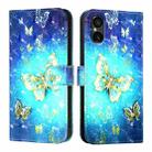 For Sony Xperia 5 V 3D Painting Horizontal Flip Leather Phone Case(Golden Butterfly) - 2