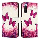 For Sony Xperia 10 V 3D Painting Horizontal Flip Leather Phone Case(Rose Butterfly) - 2