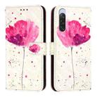 For Sony Xperia 10 V 3D Painting Horizontal Flip Leather Phone Case(Flower) - 2