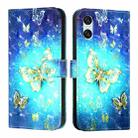 For Sony Xperia 10 VI 3D Painting Horizontal Flip Leather Phone Case(Golden Butterfly) - 2