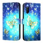 For Sony Xperia 10 IV 3D Painting Horizontal Flip Leather Phone Case(Golden Butterfly) - 2