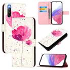 For Sony Xperia 10 IV 3D Painting Horizontal Flip Leather Phone Case(Flower) - 1