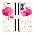 For Oukitel C35 / C36 3D Painting Horizontal Flip Leather Phone Case(Flower) - 2