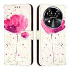 For Oukitel C37 3D Painting Horizontal Flip Leather Phone Case(Flower) - 2