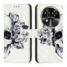 For Oukitel C37 3D Painting Horizontal Flip Leather Phone Case(Skull) - 2