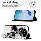 For Oukitel C37 3D Painting Horizontal Flip Leather Phone Case(Skull) - 3