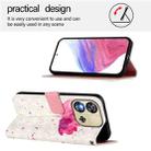 For Oukitel C57s 3D Painting Horizontal Flip Leather Phone Case(Flower) - 3