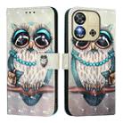 For Oukitel C57s 3D Painting Horizontal Flip Leather Phone Case(Grey Owl) - 2