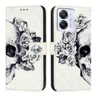 For Blackview Color 8 3D Painting Horizontal Flip Leather Phone Case(Skull) - 2