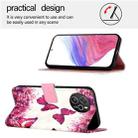 For Blackview Shark 8 3D Painting Horizontal Flip Leather Phone Case(Rose Butterfly) - 3