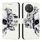 For Blackview Shark 8 3D Painting Horizontal Flip Leather Phone Case(Skull) - 2