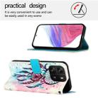 For Blackview Wave 6C 3D Painting Horizontal Flip Leather Phone Case(Color Drop Wind Chimes) - 3