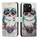 For Blackview Wave 6C 3D Painting Horizontal Flip Leather Phone Case(Grey Owl) - 2