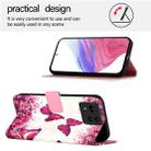 For Asus Zenfone 11 Ultra 3D Painting Horizontal Flip Leather Phone Case(Rose Butterfly) - 3