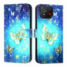 For Asus ROG Phone 8 3D Painting Horizontal Flip Leather Phone Case(Golden Butterfly) - 2