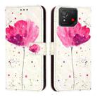 For Asus ROG Phone 8 3D Painting Horizontal Flip Leather Phone Case(Flower) - 2