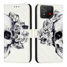 For Asus ROG Phone 8 3D Painting Horizontal Flip Leather Phone Case(Skull) - 2