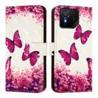 For Asus ROG Phone 9 / 9 Pro 3D Painting Horizontal Flip Leather Phone Case(Rose Butterfly) - 2