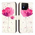 For Asus ROG Phone 9 / 9 Pro 3D Painting Horizontal Flip Leather Phone Case(Flower) - 2