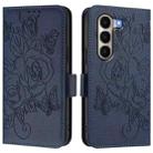 For itel A95 5G Embossed Rose RFID Anti-theft Leather Phone Case(Dark Blue) - 2