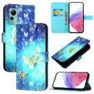 For Ulefone Note 14 3D Painting Horizontal Flip Leather Phone Case(Golden Butterfly) - 1