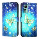 For Ulefone Note 14 3D Painting Horizontal Flip Leather Phone Case(Golden Butterfly) - 2